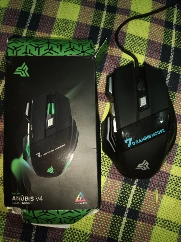 Mouse gamer para jogo computador 3200dpi com LED laser X7 USB Botões Profissional photo review