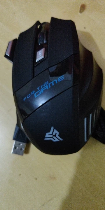 Mouse gamer para jogo computador 3200dpi com LED laser X7 USB Botões Profissional photo review