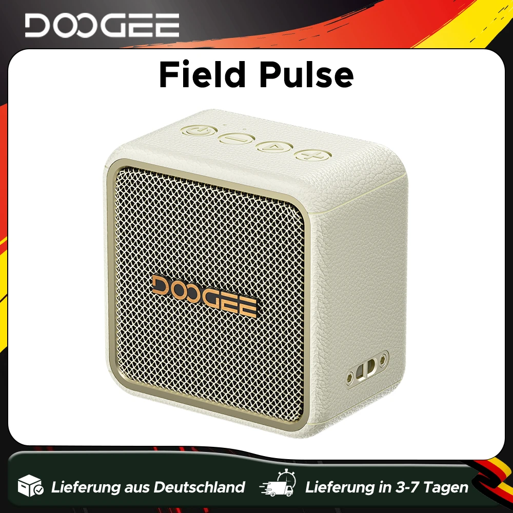 Enceinte Bluetooth portable Doogee Field Pulse, Bluetooth 5.3, étanche IP67, stéréo TWS, boîte de musique sans fil pour l'extérieur, prend en charge les appels téléphoniques 1