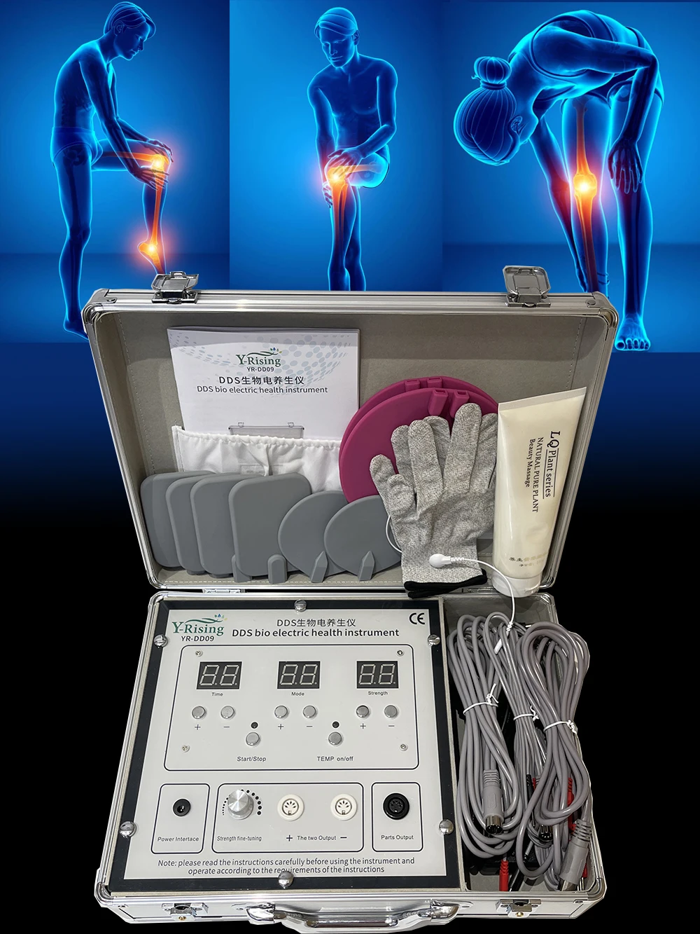 DDS massager multi-function body bioelectric meridian dredge pulse physiotherapy instrument DDS electrotherapy device