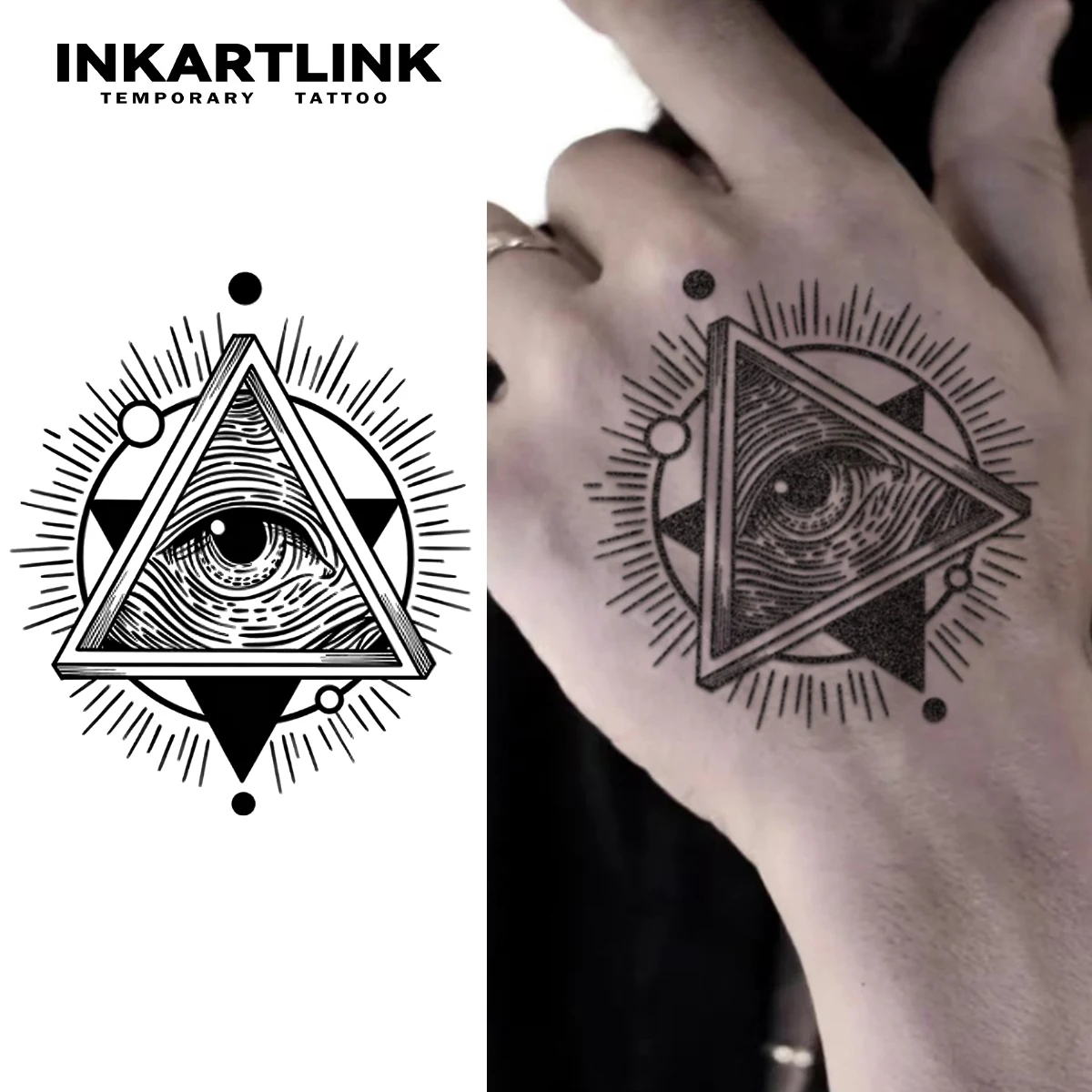 Tatuaje temporal Eye of Heaven, dura hasta 15 días, nueva tecnología,  pegatina semipermanente mágica impermeable. - AliExpress, image size:1200x1200