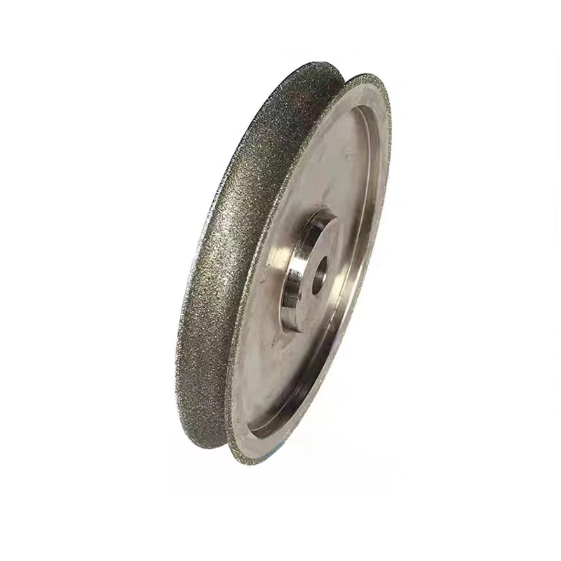 Diamant-Formschleifscheibe für Jade- und Achatperlen, Polierwerkzeug, Außendurchmesser 158mm x 16mm, Bohrloch 15mm/16mm Dicke