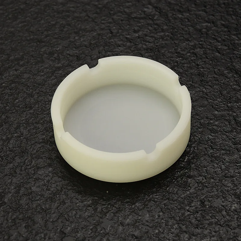 Round Luminous Silicone Ashtray for Cigarette Portable Soft Ash Tray Light in the Dark Gifr for Smoker silicone ashtray cigarettes ashtray portable ashtray