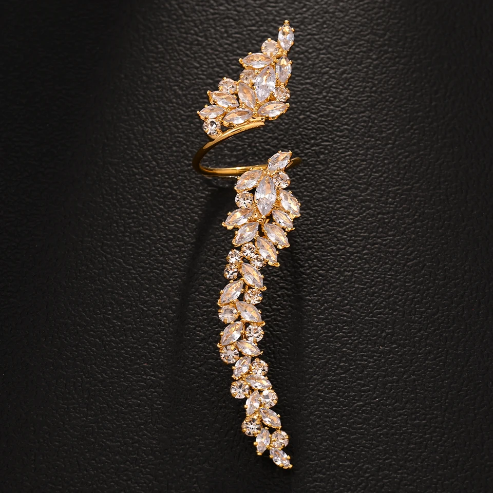 Elegant Adjustable Open Rhinestone Engagement Ring for Women