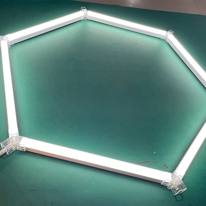 Garage Light Hexagon Lights Lamp 110V220V Led Tube Honeycomb Ceiling Lighting For Auto Car Body Repair Led Worksho