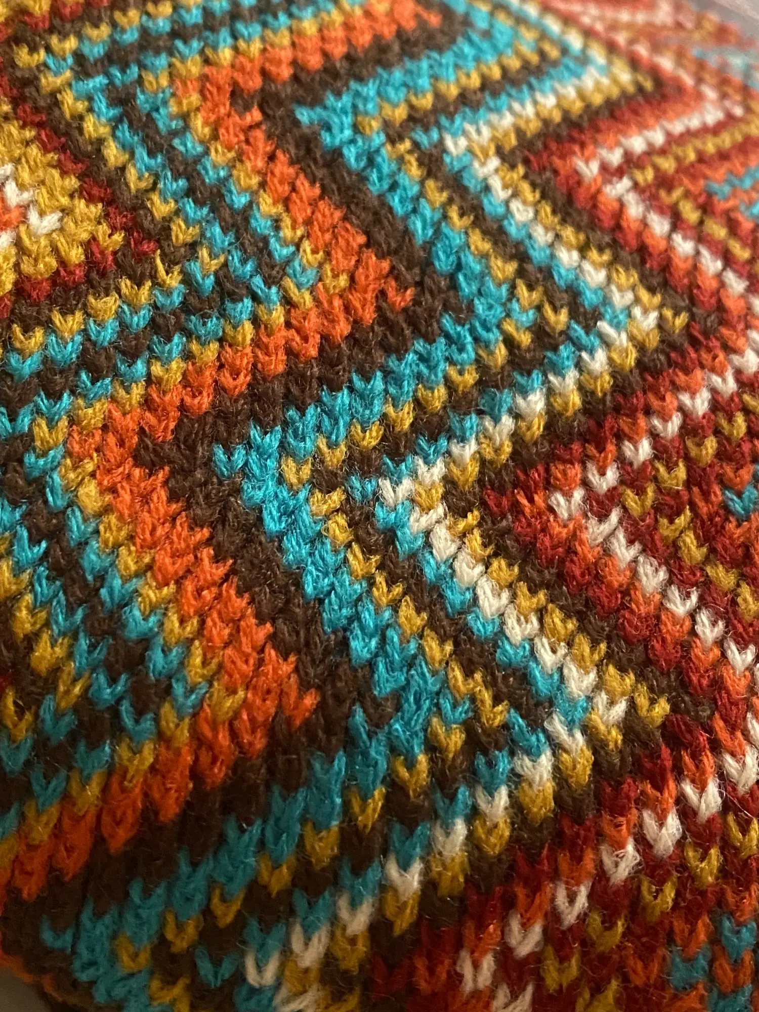 Bohemian Bed Blanket | Colourful Knit Sofa Throw & Bedspread photo review