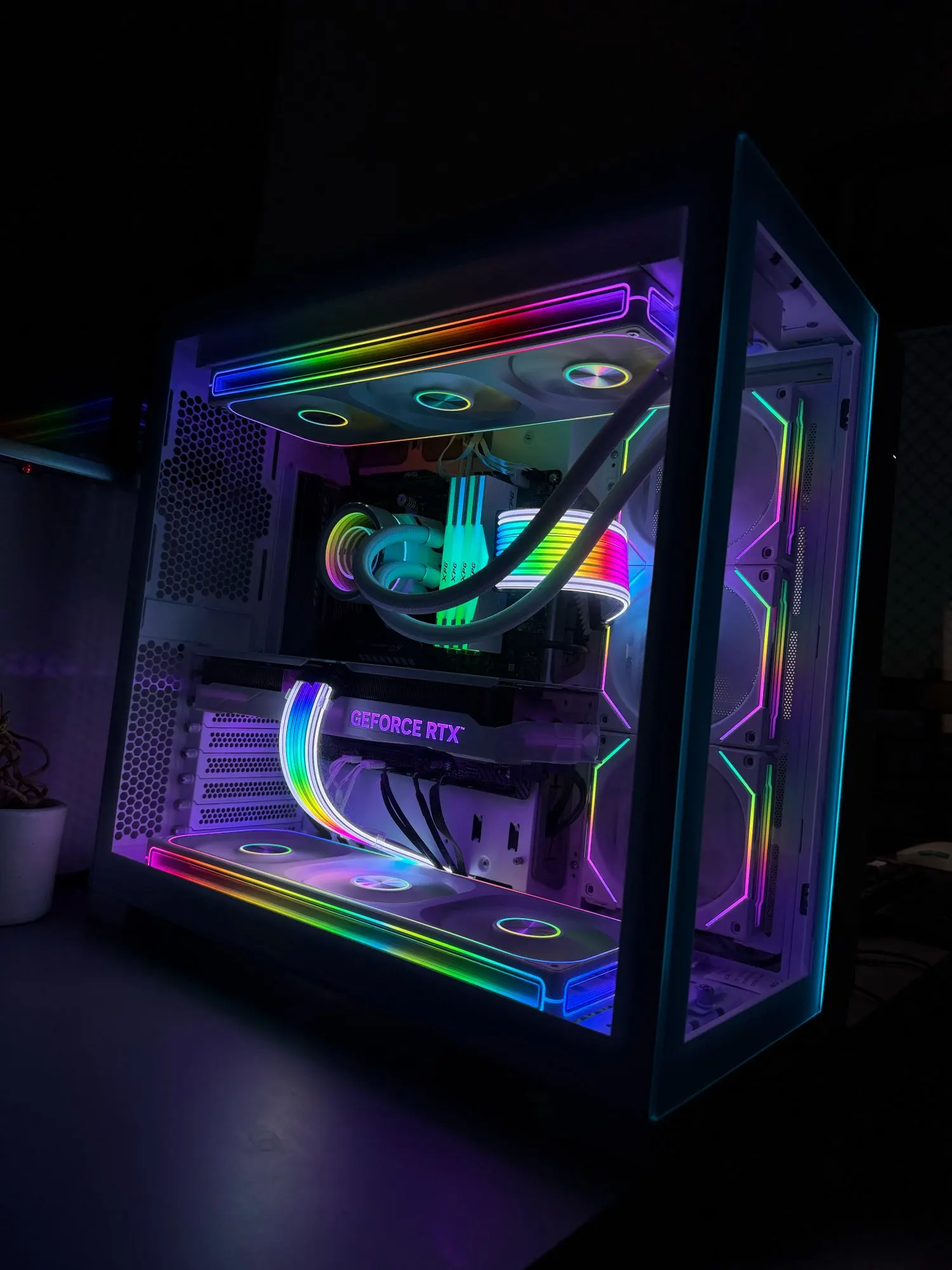 JONSBO ZA-120/240/360 Case Cooling Fan ARGB 12cm Connected Building Block Fan PWM Silent Chassis Fan photo review