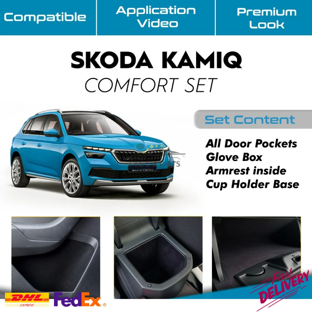 

Для Skoda Kamiq, самоклеящаяся ткань с лазерной резкой, акустическая Изолированная Автомобильная виброизоляция, шумовой глушитель, бесплатная доставка