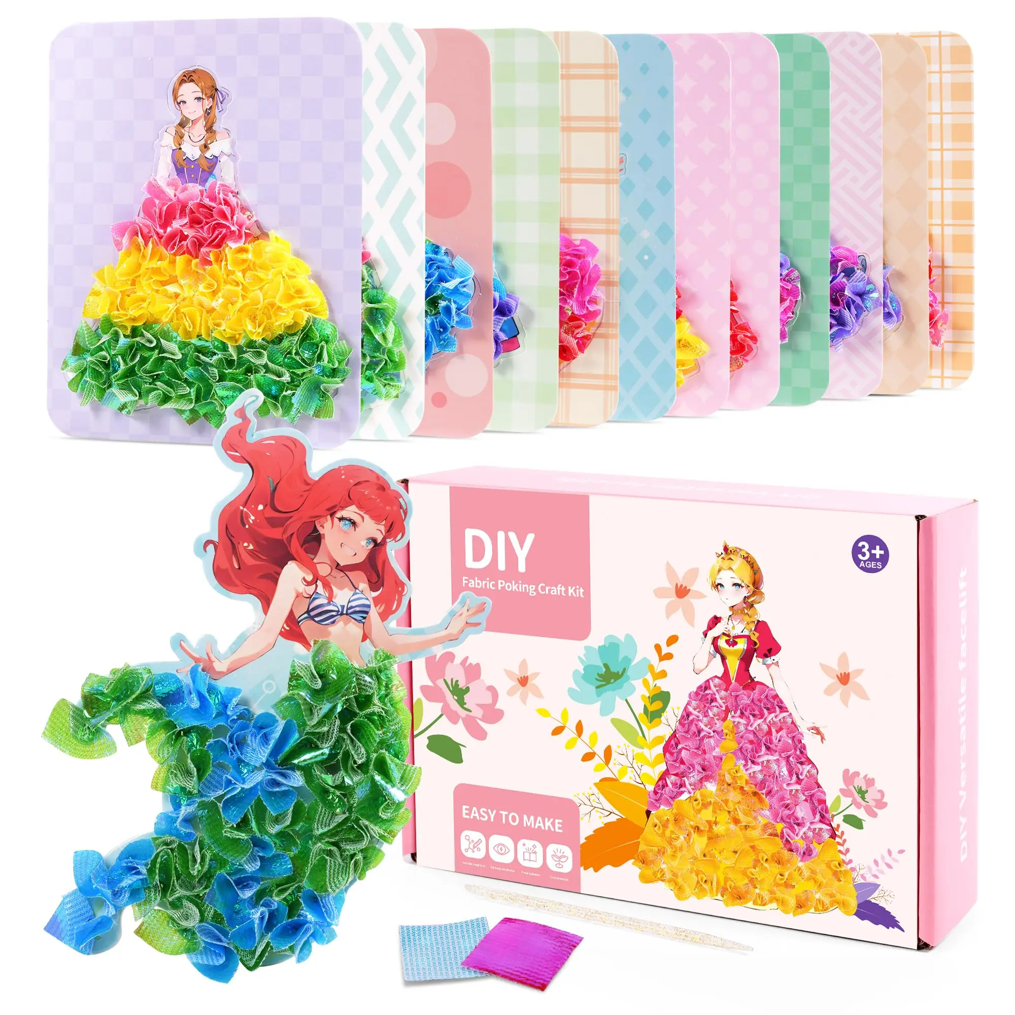 DIY Puzzle Puncture Painting with 12 Princess Stickers. Ideal gift for girls aged 4-12, perfect for birthdays and Christmas chris cornell jigsaw puzzle christmas gifts photo toddler toys puzzle