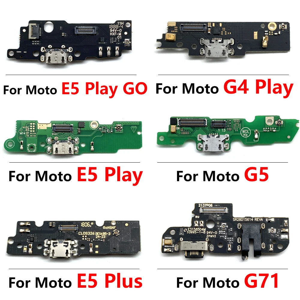 

USB Port Charger Dock Connector Mic Charging Flex Cable For Moto G5 G71 E6S E4 Plus G4 E5 Play Go One Action Vision