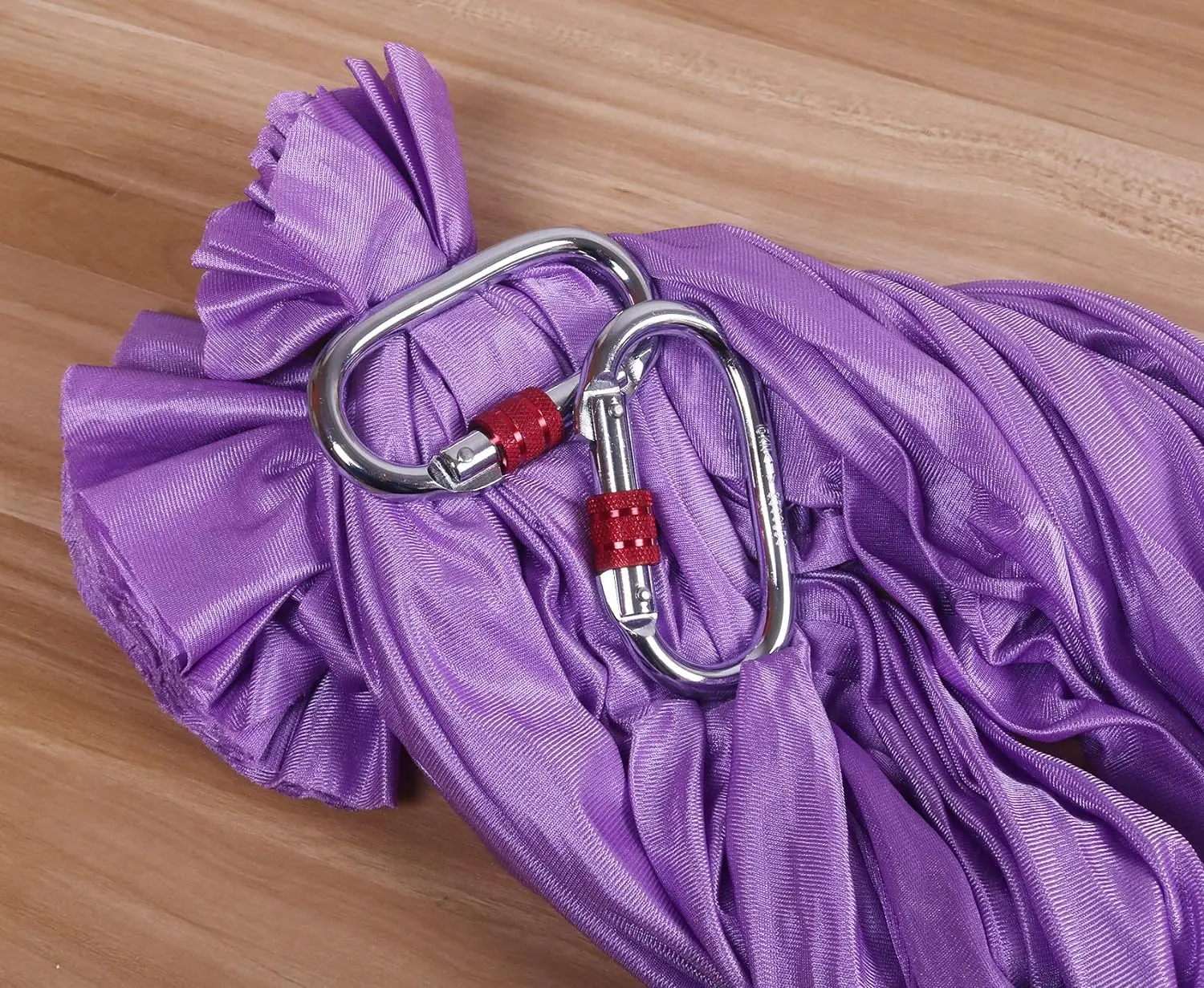 4m Aerial Yoga Hängematte Set Yoga Swing Aerial Seide mit Verlängerung gurten und Karabinern verbesserte Flexibilität Kerns tärke – Detail 10