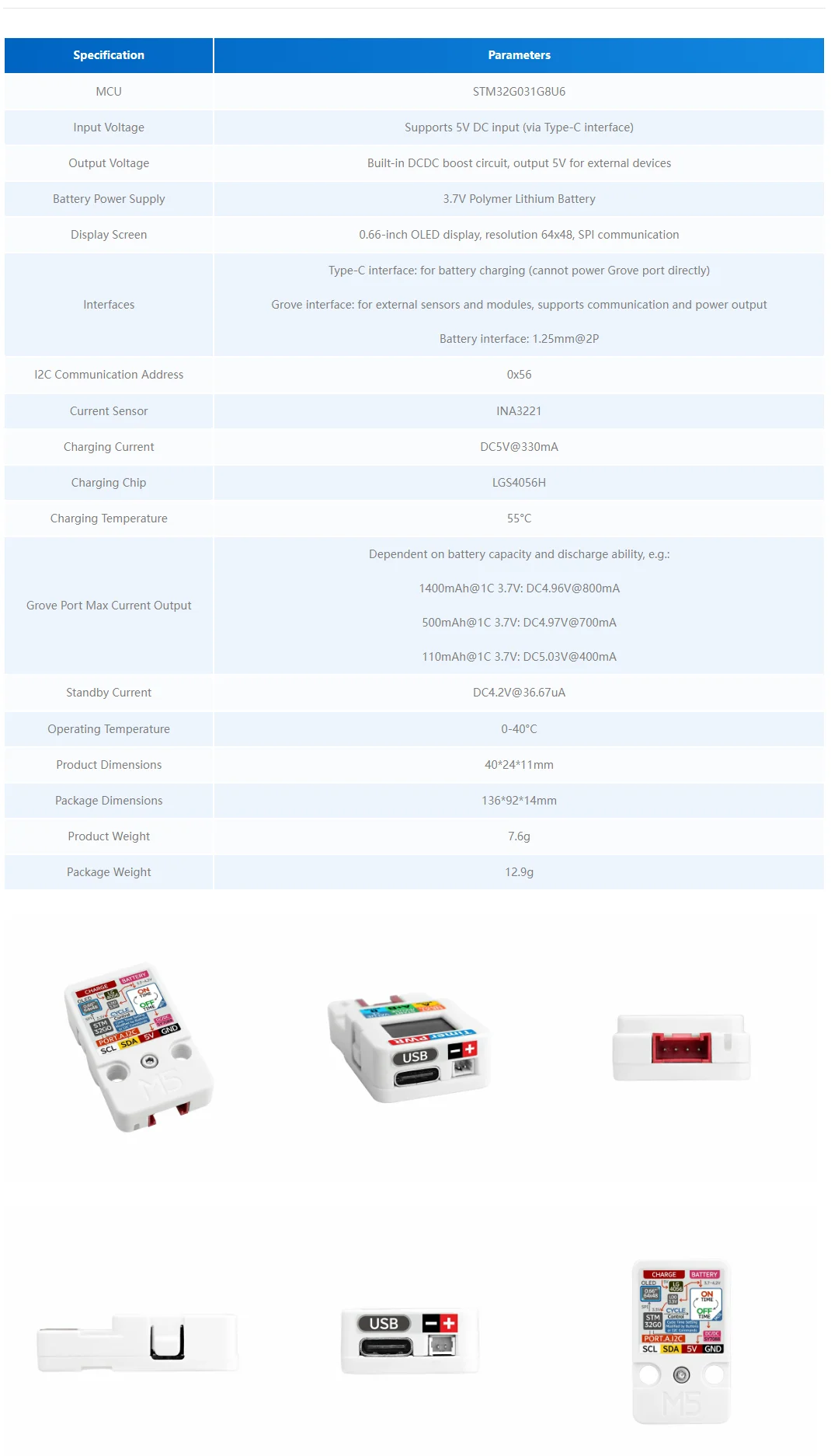 Official Timer Power Unit w/ OLED Display (INA3221)