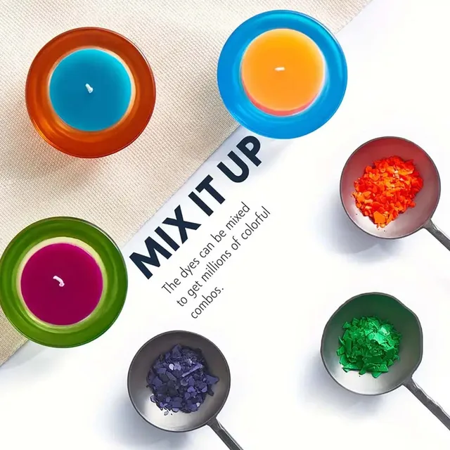 Premium Candle Making Kit: 16 Vibrant Colors, 5g Each - Perfect for DIY Candle Crafting & Dyeing Projects 6