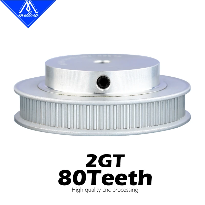 100 Tooth 2GT Timing Pulley - Aluminum Alloy Synchronous Wheel With 6-25mm Bore For 3D Printers & CNC Machines