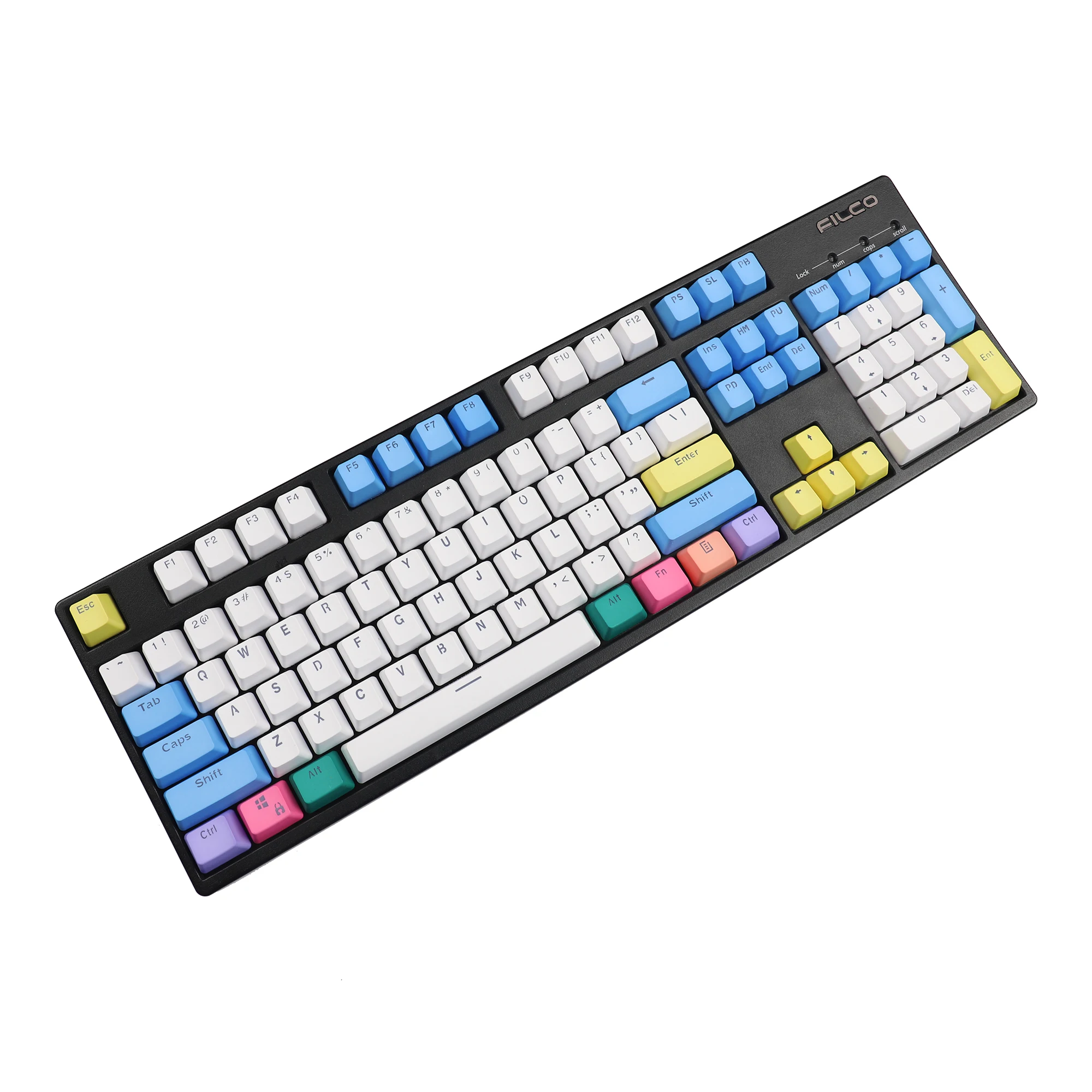 YMDK Double Shot 104 Dyed PBT OEM Profile Chalk Backlit Keycap set For Cherry MX Switches