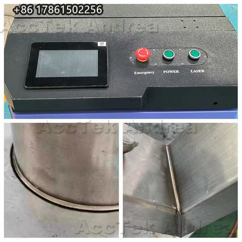 Portable Handheld Laser Welding Machine Fiber Laser Welder Alloy Aluminum Copper Galvanized Steel Metal Material 3 in 1