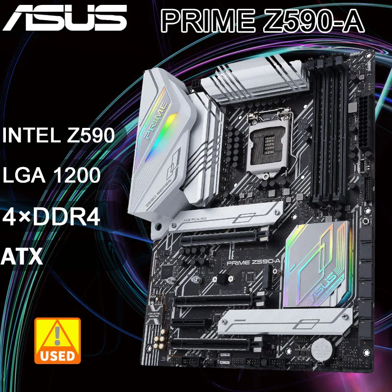 Z590 Motherboard LGA 1200 Motherboard Asus PRIME Z590A DDR4 128GB Intel Z590 USB3.2 PCIE 4.0 3