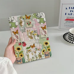 Charming Little Fresh Cat Tablet Protective Case - iPad (A16) 11 - inch (HP253)