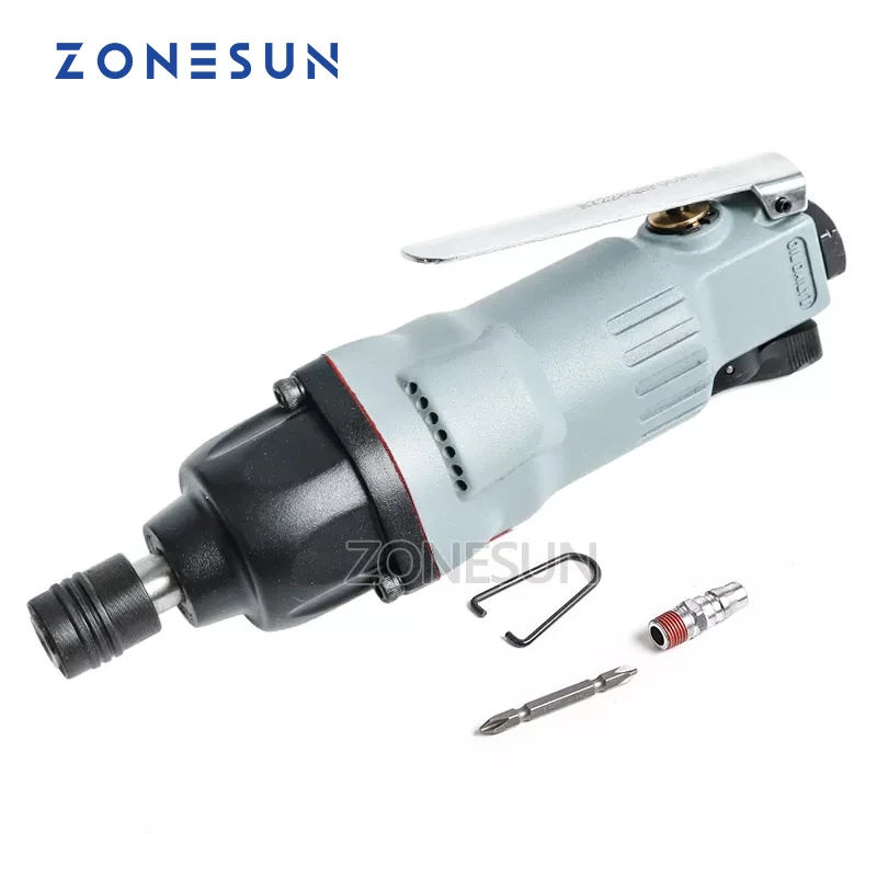 

ZONESUN 7228 M6-M8 bolt Pneumatic tools air tools Air Screwdriver strong powerful tools double hammer Impact Wrench gun style