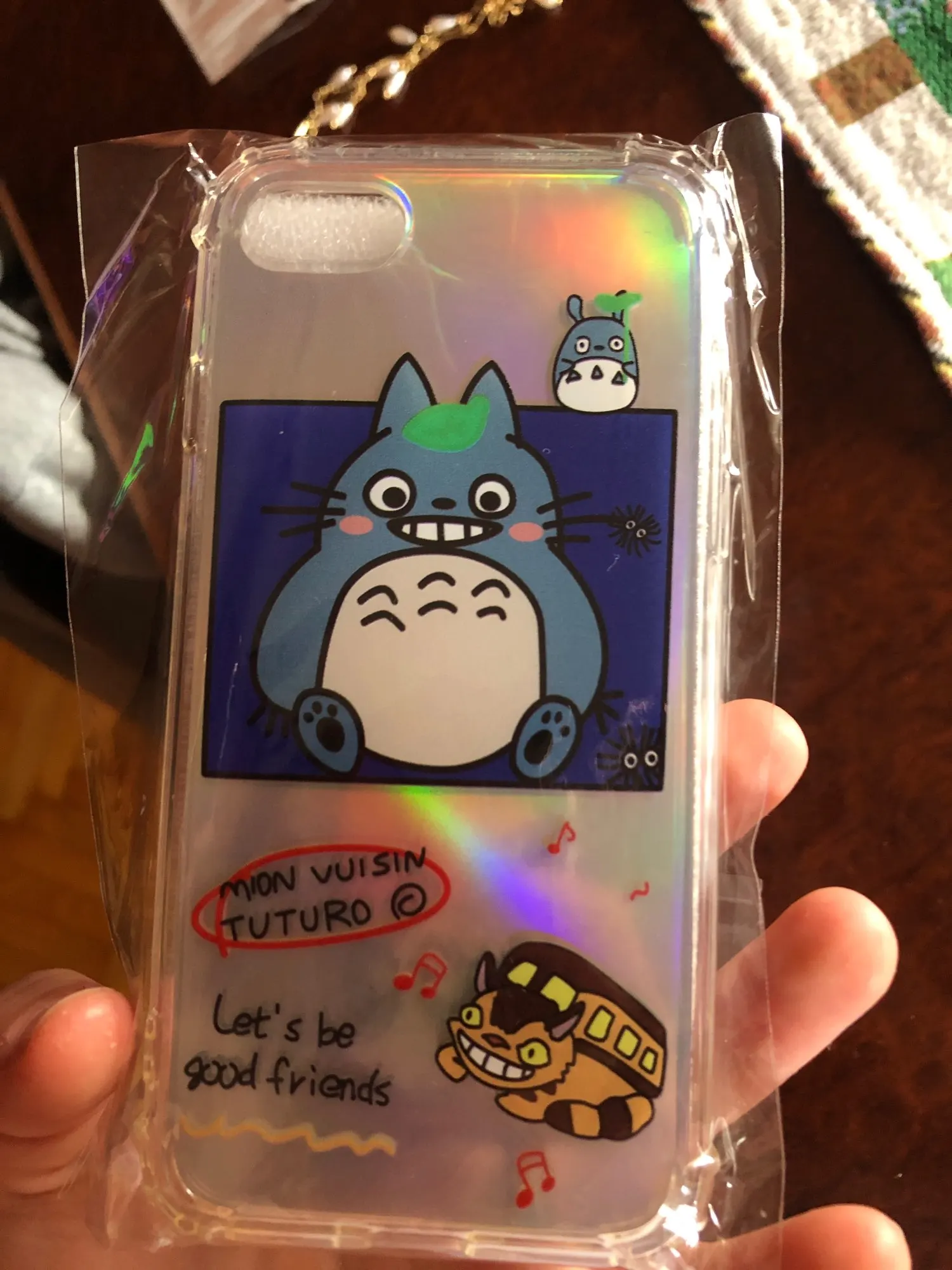 Kawaii Totoro Spirited Away Ghibli Miyazaki Hologram iPhone Case