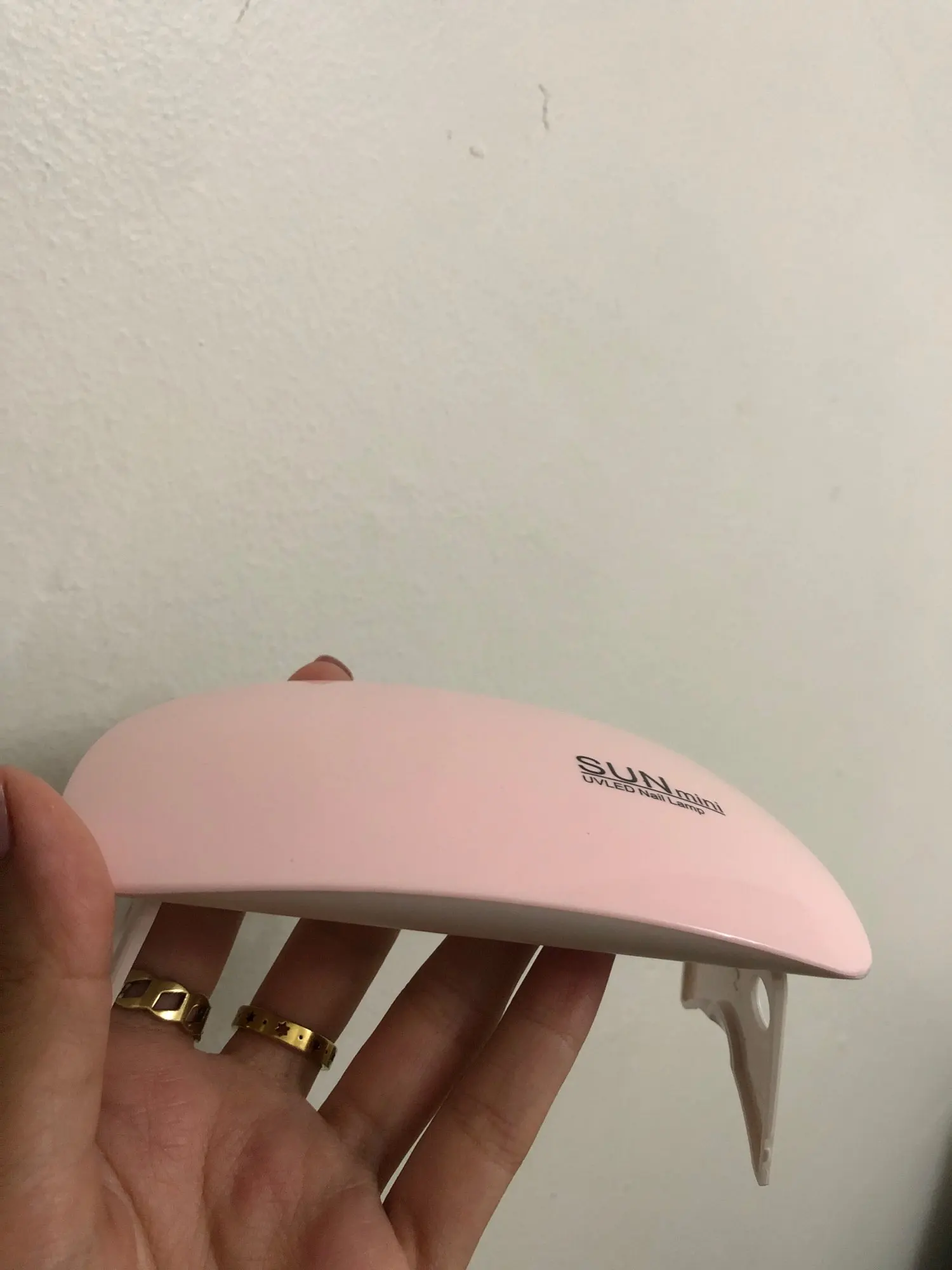Mini Nageltork LED-nagellampa UV-lampa för härdning av all gel nagellack Vit Rosa färg Nagellampa Bärbar med USB