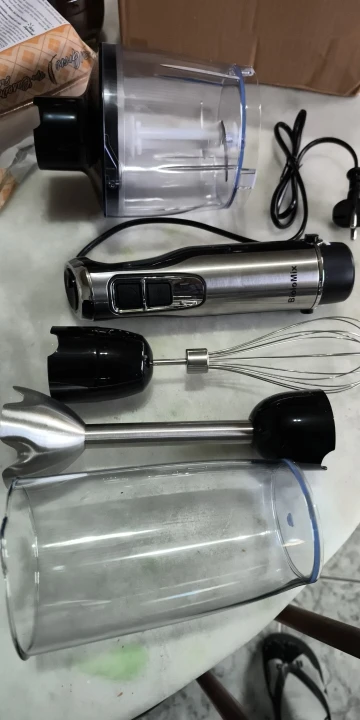 BioloMix 4 in 1 High Power 1200W Immersion Hand Stick Blender Mixer Includes Chopper and Smoothie Cup Stainless Steel Ice Blades photo review