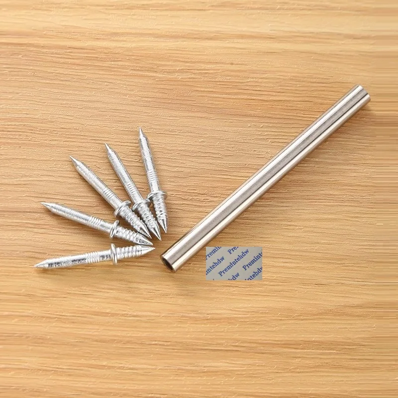 

300Pcs Invisible Double Headed Nail With 3 Hammer Extenders For Toekick Skirt Filler