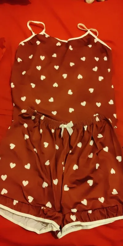 Luxe Spaghetti Strap Summer PJ Set - Breathable Comfort Sleepwear photo review