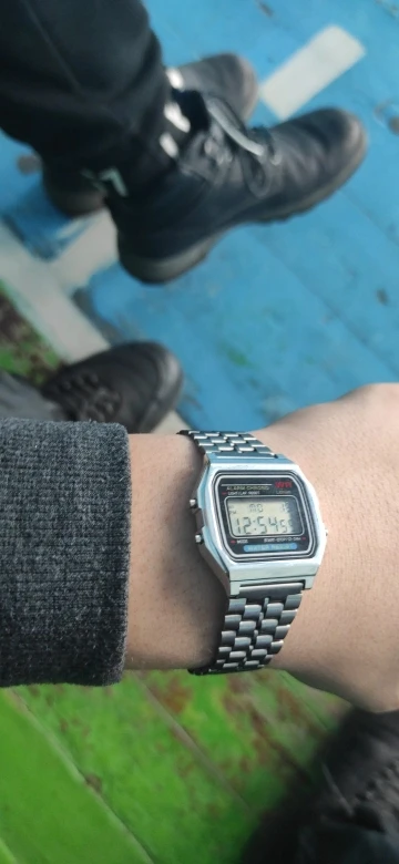 Retro Square Digital Watch for Women & Men - Rose Gold Silver photo review