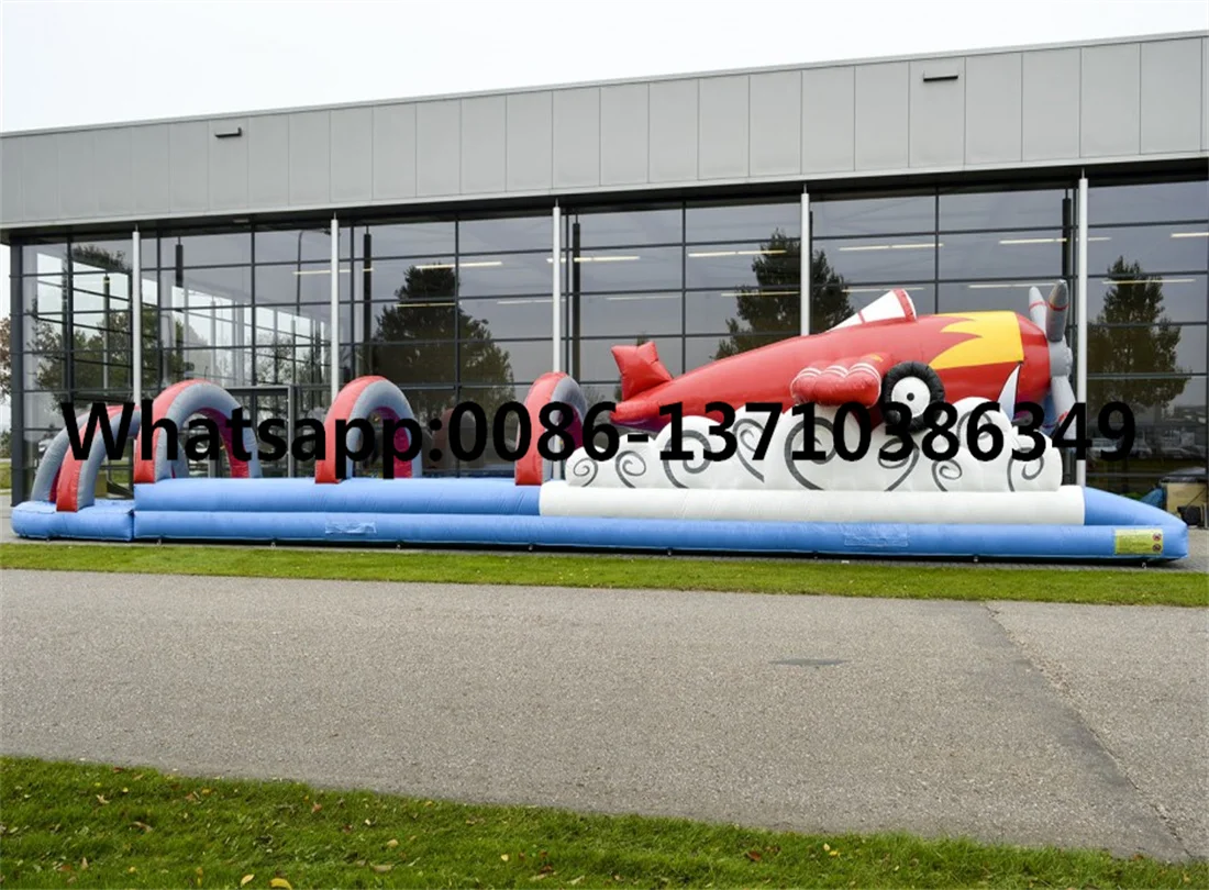 

18L commercial hot-selling outdoor inflatable water, aircraft pool slide BD-096