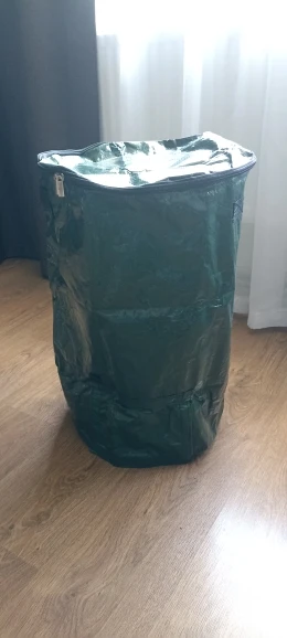 35*60cm Garden Composter Eco-Friendly Bio Fermentation Bag with Zipper and Double Handles Collapsible Compost Bin Waste Bucket photo review
