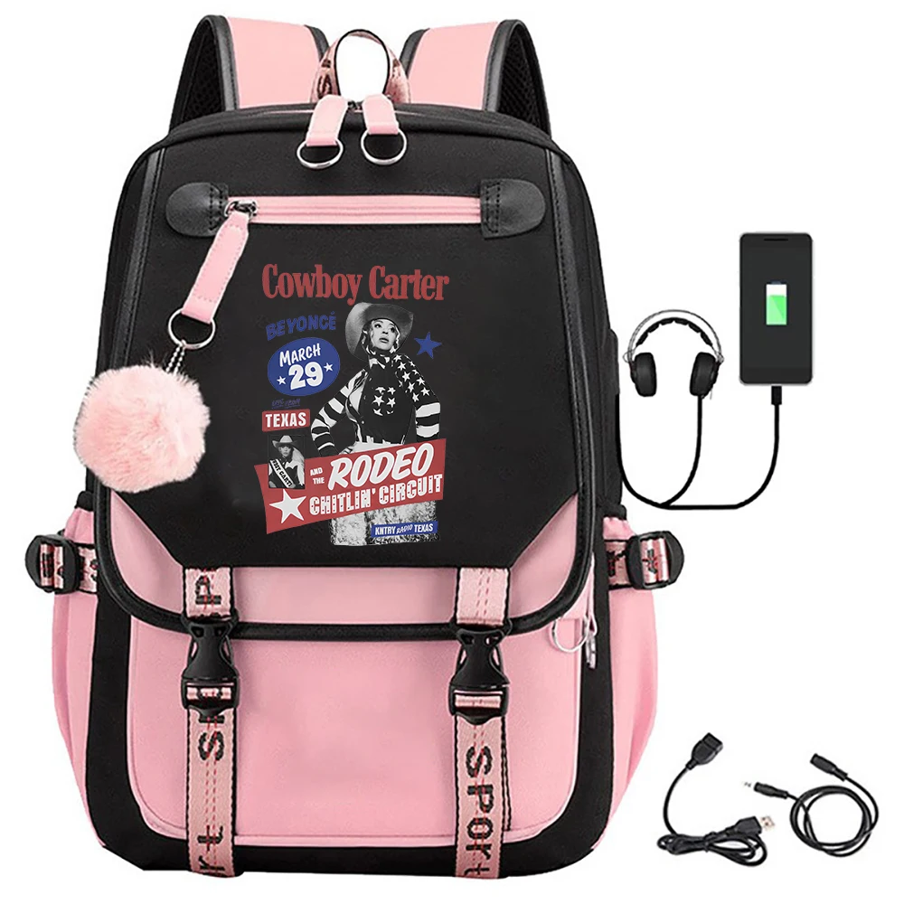 Cowboy Carter Album Beyonce 2025 Tour Backpacks Teenagers