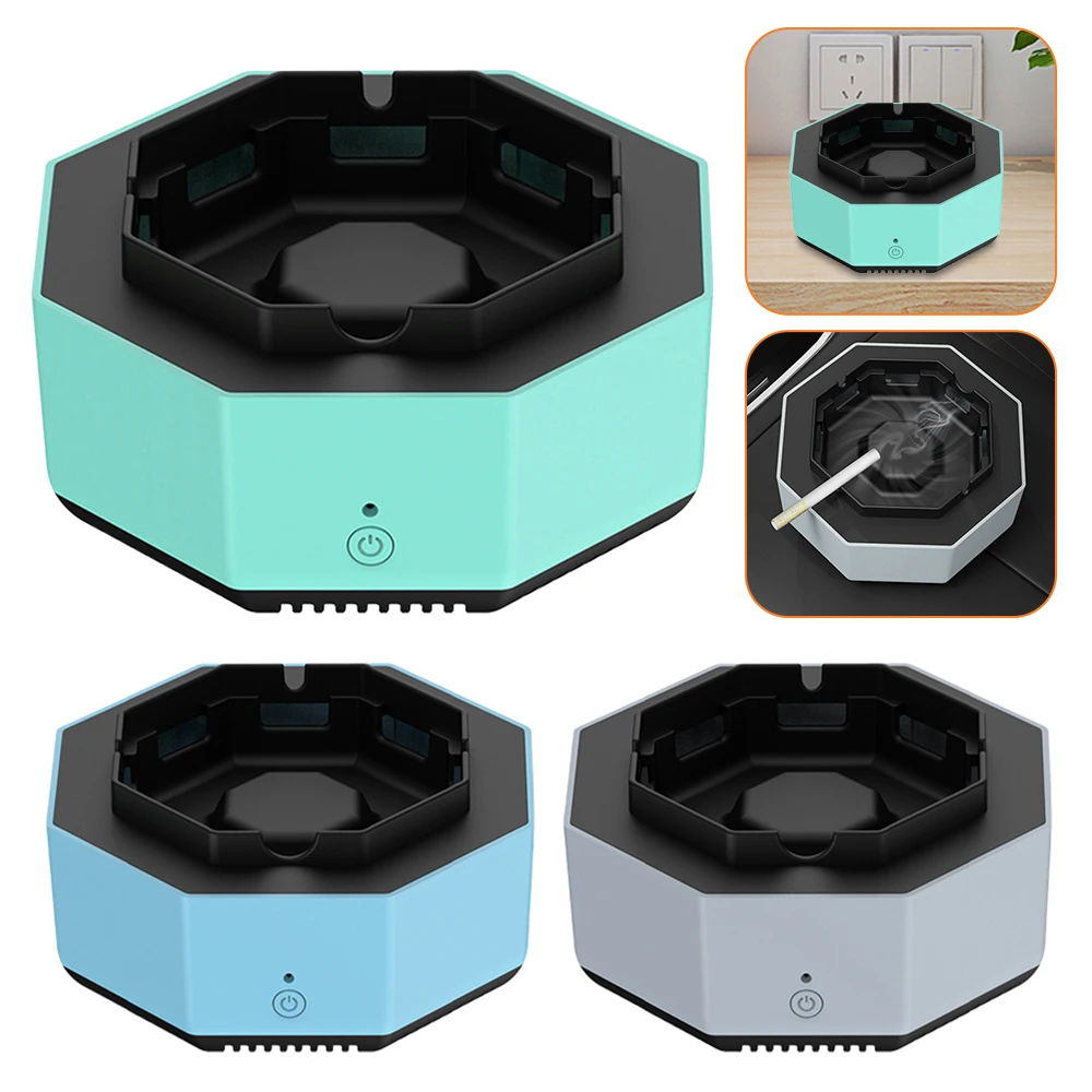 ChargingSmokeRemovalAshtrayRechargeableSecondhandSmokeFilter