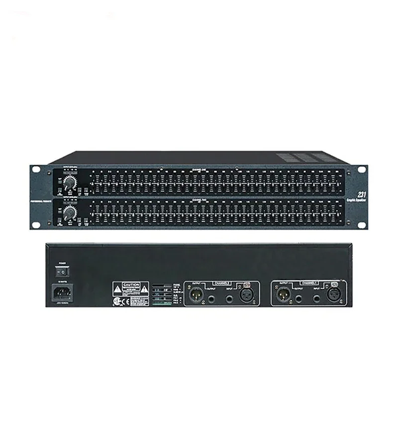 SEMAROUS 231 Professional Equalizer stage analog Dual Channel 31 Band stereo 231 EQ audio Signal Processor