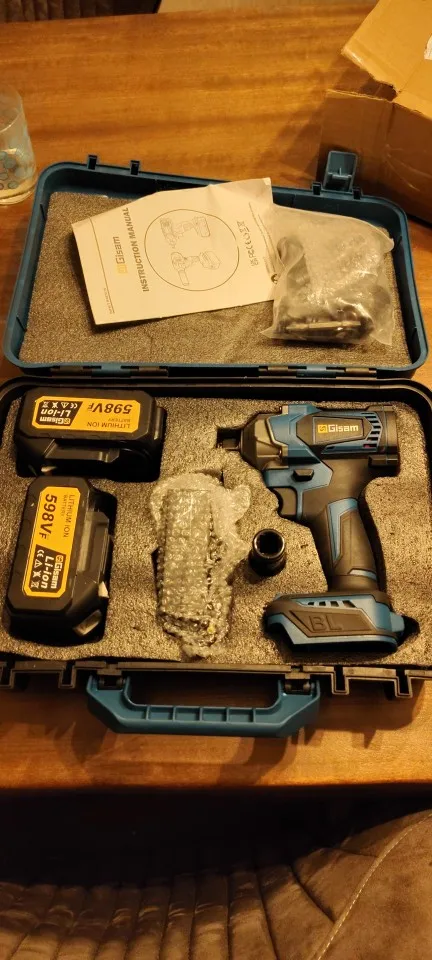 Gisam 1200N.M Brushless Electric Impact Wrench 1/2" - Cordless for Makita 18V Battery photo review