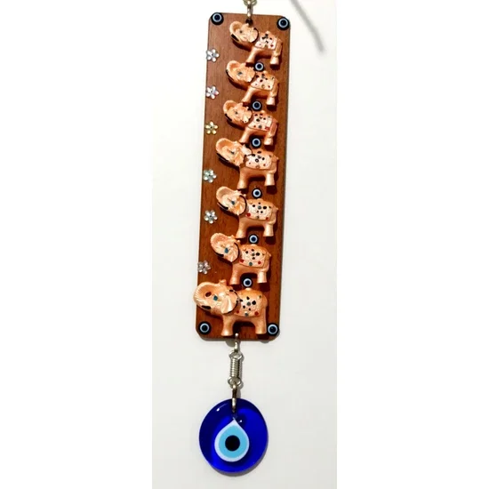 

Mixperi 7 Pieces of Abundance Elephant Evil Eye Beads Wall