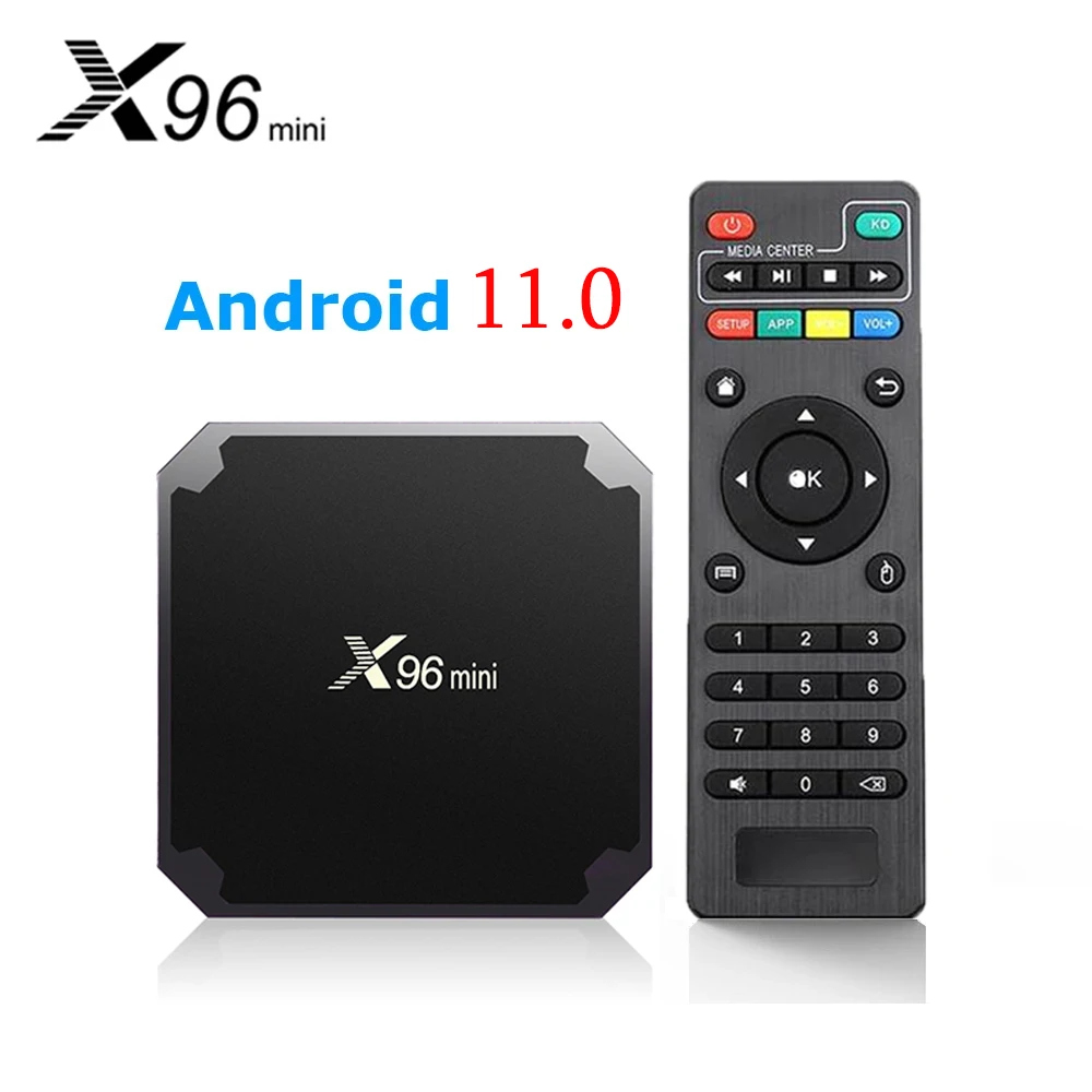 X96mini Android 11 New Version Smart TV BOX X96 mini S905W2 Quad Core support 2.4G & 5.8G Wireless WIFI media box Set-Top Box mini allwinnerh618 support 4k 2 4g