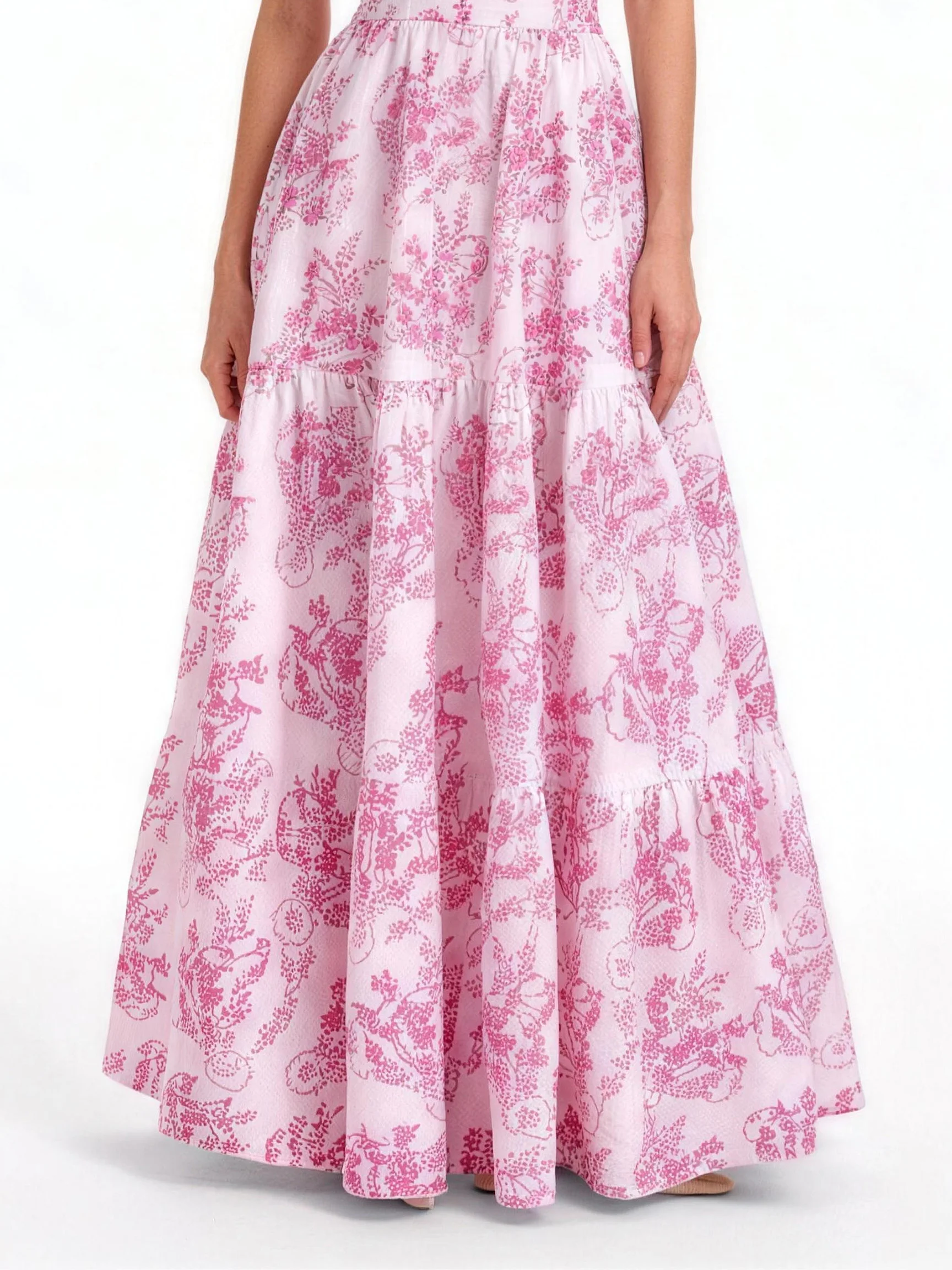 Women's Elegant Floral Print Double Strap Dress, Halter Neck Ruched Off Shoulder Backless Dress, Sweet Vacation Beach Party Outf 5