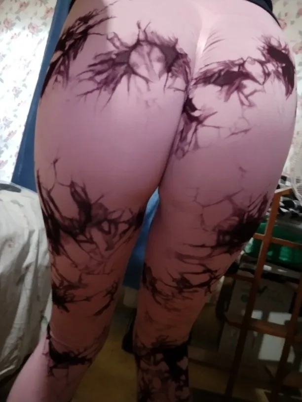 Tie Dye Push Up Workout Leggings For Women