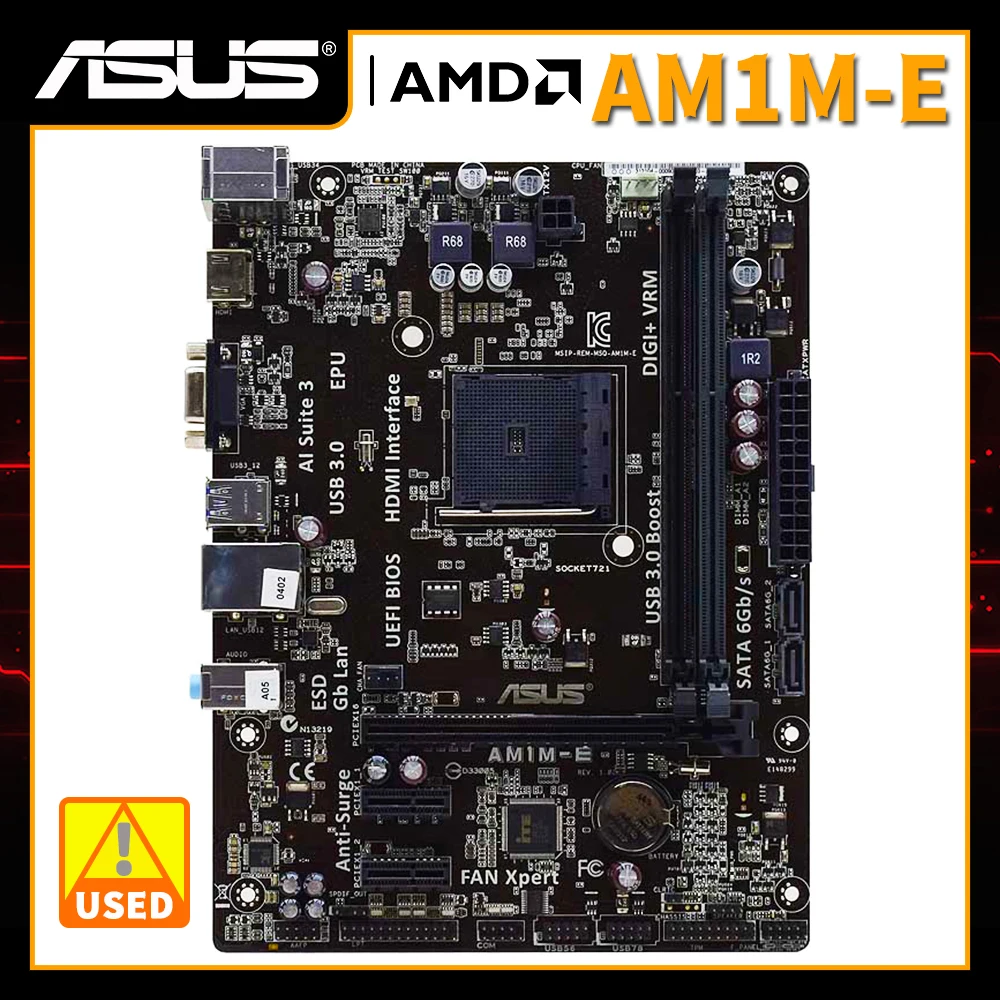 ASUS AM1M-E Motherboard DDR3 Motherboard AM1 Support AMD