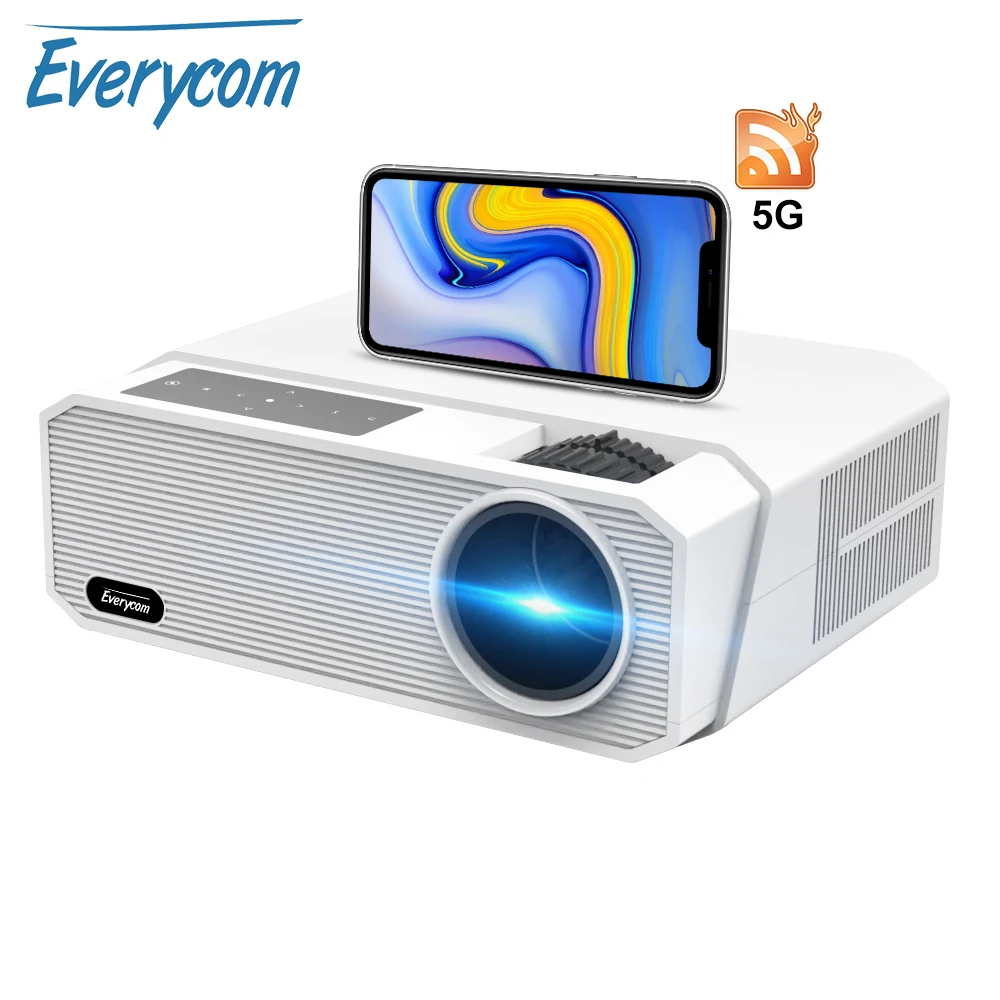 

Everycom HQ9 8000 Lumen Beam Projector Full HD 1080P LED Video Projector with Android 9.0 6D Keystone Correction Home Theater