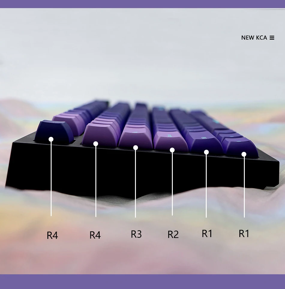 GMK Northern Lights Keycaps, Teclado Mecânico, PBT,