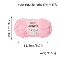 1 Roll 57m /50G Yarn Bright Silk Chenille Ice Strip Suitable for DIY Scarf, Blanket, Doll and Other Hand Knitting Projects 100% Polyester Yarn 2