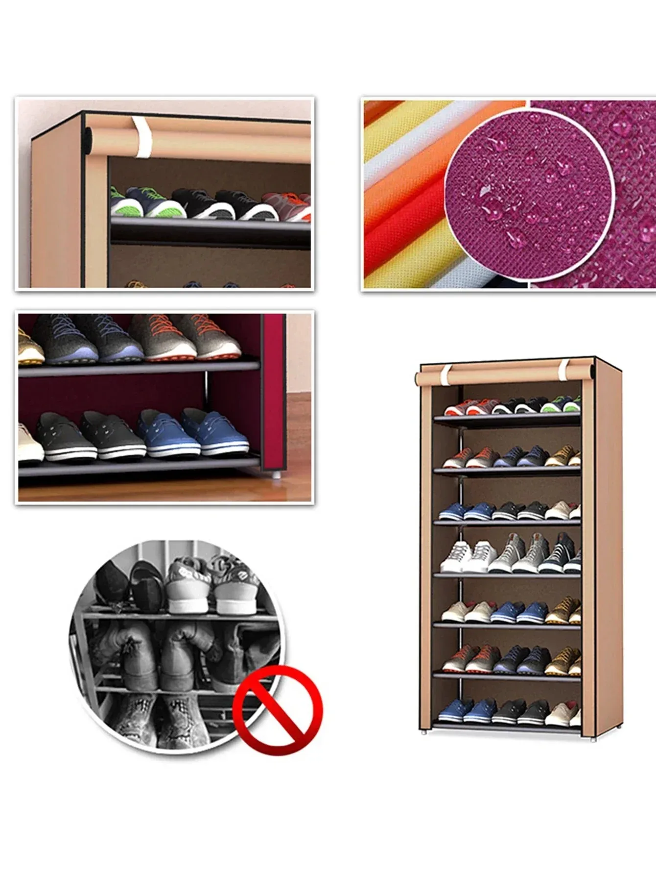 Multi-Layer Combination Shoe Rack Dustproof Storage Shoe Cabinet Shoe Rack Dormitory Foyer Storage Shoe Cabinet