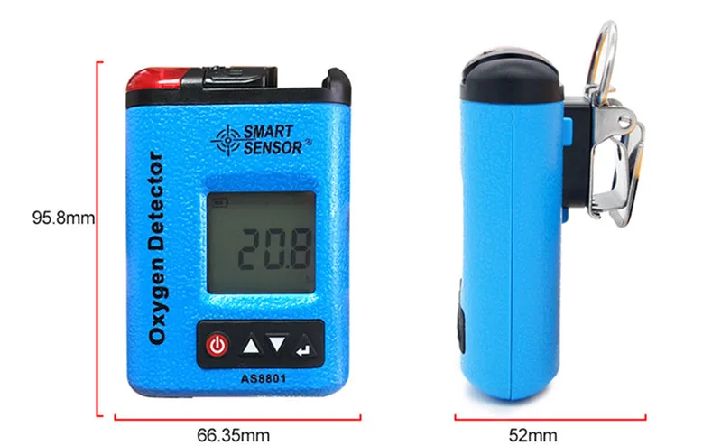 SMART SENSOR AS8801 Portable Automotive O2 Oxygen Meter monitor gas leak detecto