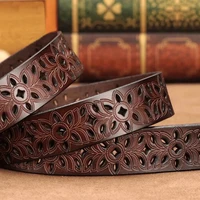 Haute qualité résistant à l'usure et imperméable en cuir Pu noir affaires jupes décontractées accessoires femmes ceintures jean ceintures Vintage 2