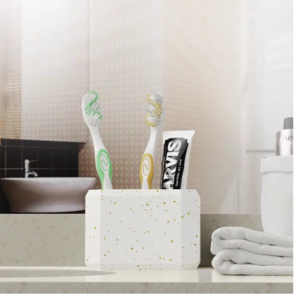 북유럽 시멘트 배수 칫솔 컵 거치대 몰드 콘크리트 크리에이티브 사무용품, DIY 펜꽂이 거치대 실리콘 몰드