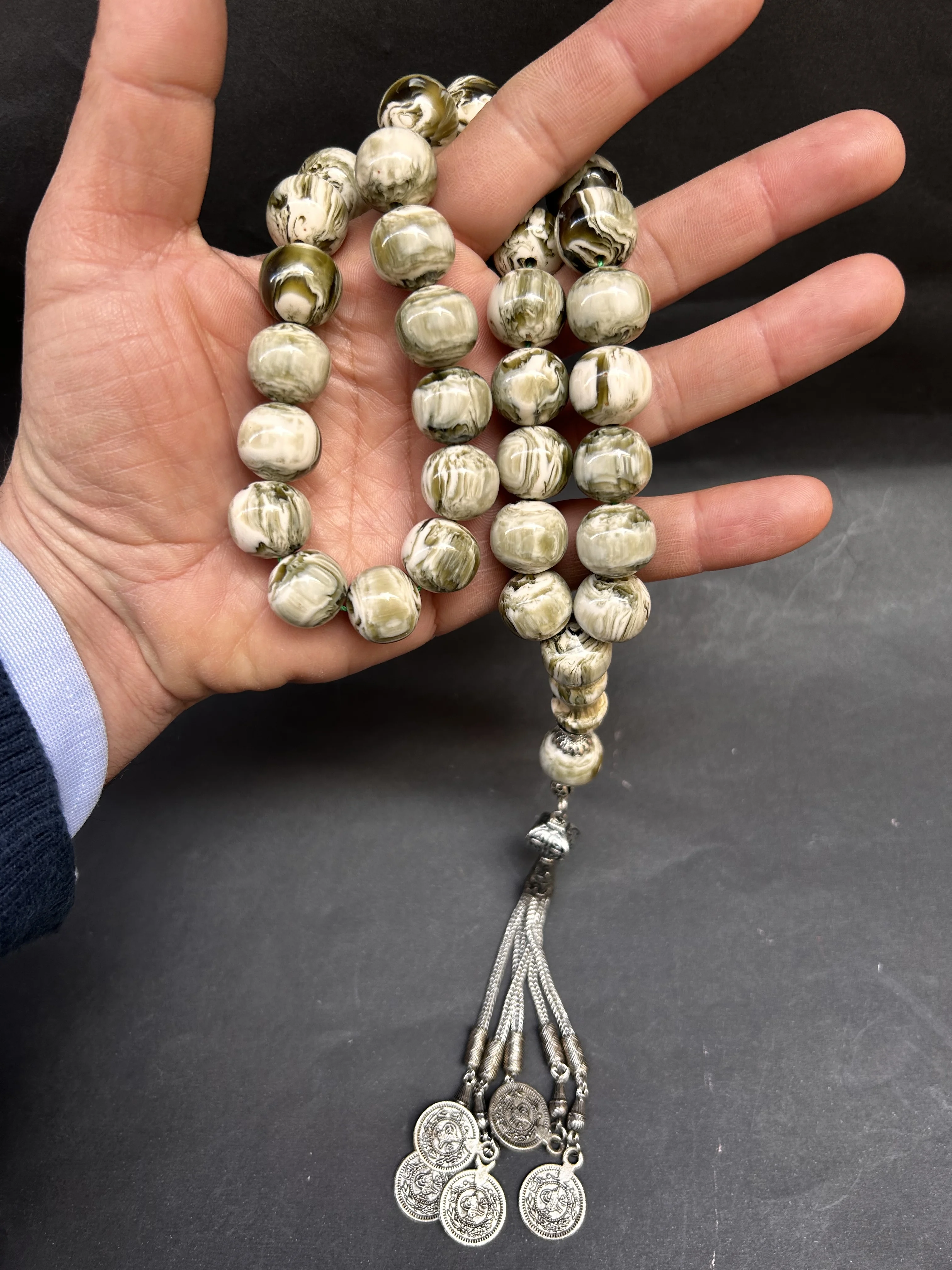 

Very Special Handmade RosaryOttoman Rare Antique Faturan German Amber Sandalous Misbaha Prayerbeads Rosary Tasbih Tesbih İslam