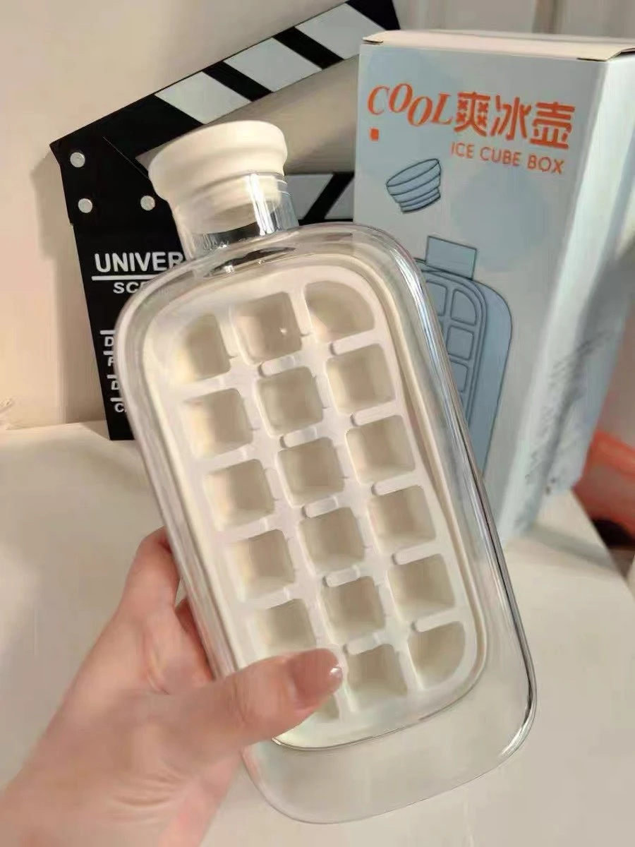 Silicone Ice Mould Grid IceCube Trays 2 In 1 Portable Ice Ball Maker Kettle Household Travel Gadget For Making Freezing Cubes photo review