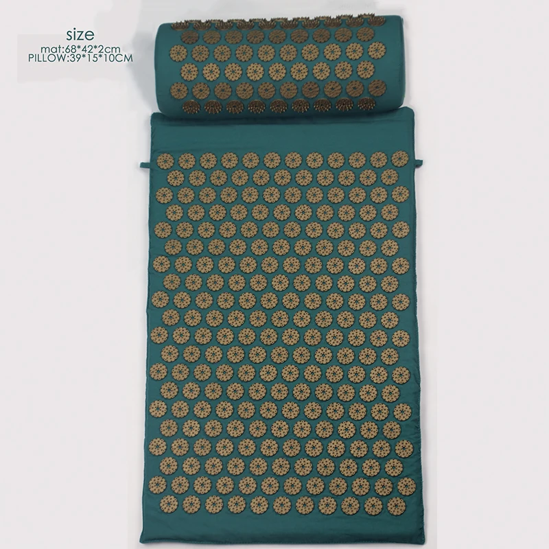 Massage Pad 68*42*2cm Acupressure Massage Mat & Pillow Set Free Storage Bag